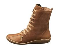 2026 Ladies Snow Boots Mid-Calf Ankle Retro Shoes Chunky for Women Shorts Leopard Women's (Brown, 6.5)