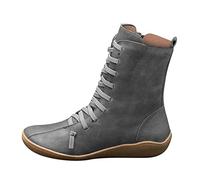 2026 Ladies Snow Boots Mid-Calf Ankle Retro Shoes Chunky for Women Shorts Leopard Women's (Grey, 5)