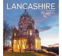 2026 Lancashire Square Wall Calendar Landmarks Scenes Scenery Beaches Windmills