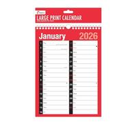2026 Large A4 Wall Calendar - 2 Column Month-to-View Planner, Spiral Bound, Runs January-December 2026 - Perfect for Home, Office, Business & School