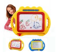 2026 Large Magnetic Drawing Board, Doodle Board,Erasable Scribble Board Colorful Magna Doodles Writing Pad Learning Toys for Kids Children Toddlers Gifts for Etch Sketch Erasable Writing Pad (Yellow)