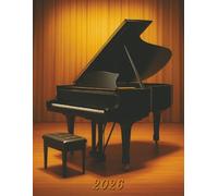 2026: Large Monthly Calendar Planner - Grand Piano