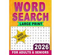 2026 Large Print Word Search For Adults & Seniors: Fun and Challenging Puzzles to Boost Memory, Focus, and Relaxation