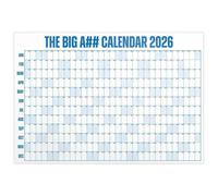 2026 Large Wall Calendar 4x3 Ft Full Year Annual Wall Planner with Colour Coded Grid for Office Home Family Schedule, Reusable Yearly Planning Poster (A)
