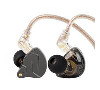 2026 Latest KZ ZSN Pro USB C Wired Headphones Type-C in Ear Monitors, 1BA 1DD Hybrid Driver Gaming Earbuds USB C Wired Earphones, Deep Bass Sound IEM for Gaming Music Video (USBC with mic, Grey)