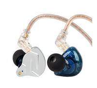 2026 Latest KZ ZSN Pro USB C Wired Headphones Type-C in Ear Monitors, 1BA 1DD Hybrid Driver Gaming Earbuds USB C Wired Earphones, Deep Bass Sound IEM for Gaming Music Video (USBC with mic, Blue)