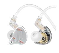 2026 Latest KZ ZST PRO X USB C Wired Headphones Type-C in Ear Monitors, 1BA 1DD Hybrid Driver Gaming Earbuds USB C Wired Earphones, Deep Bass Sound IEM for Gaming Music Video (USBC with mic, Silver)