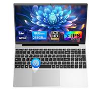 2026 Latest Laptop Computer Notebook,15.6" IPS FHD Display,8GB RAM 256GB SSD,Celeron N5100 Processor,WiFi5,BT5.0,USB3.0,Backlit keyboard,Fingerprint for Business Home Office and Students,Silver