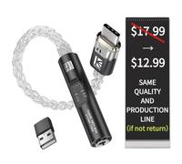 2026 Latest USB C DAC Audio Adapter with Headphone Amplifier, USB C to 3.5mm Audio Adapter for Wired Headphones, Hi-Res Type C Compatible with iPhone, Android, Laptop & Tablet (1, Inky, standard)