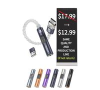2026 Latest USB C DAC Audio Adapter with Headphone Amplifier, USB C to 3.5mm Audio Adapter for Wired Headphones, Hi-Res Type C Compatible with iPhone, Android, Laptop & Tablet (1, Deep Blue, standard)