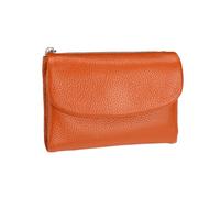 2026 Leather Wallet Women's Slim Wallet RFID Blocking Soft Small Wallet for Daily Use Commuting with Large Capacity (Orange, One Size)