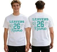 2026 Leavers Shirt Iron On Transfers for T Shirts - Personalised Iron On Vinyl Decals | Custom Tshirt Leavers Shirt Decorations | School Leavers Tshirt Iron On | Leavers T Shirt