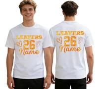 2026 Leavers Shirt Iron On Transfers for T Shirts - Personalised Iron On Vinyl Decals | Custom Tshirt Leavers Shirt Decorations | School Leavers Tshirt Iron On | Leavers T Shirt