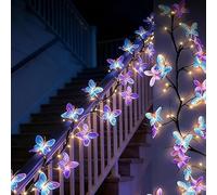 2026 LED Butterfly Vine Lights, Butterfly Vine LED String Lights, 1.6m 36led USB Powered Butterflys String Light, 8 Dynamic Modes Soft Warm Glow with Remote Timer Dimmable (2 pcs)