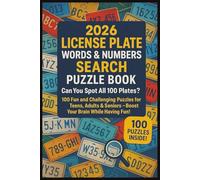2026 License Plate Word & Number Search Puzzle Book For Teens, Adults & Seniors: Brain Games Large Print Easy To Read | 100 Puzzles, 4000 Plate ... (Highway Hunt License Plate Puzzle Series)