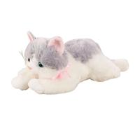 2026 Lifelike Interactive Cat with Realistic Meow Sounds Gentle Music. Cuddly Soft Stuffed Toy for Kids Toddlers. Perfect for Soothing Comfort as a More Imaginative (B, 50cm)