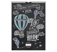 2026 Lily & Val A3 Family Planner Organiser Wall Calendar