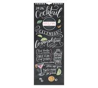 2026 Lily & Val Cocktails Slim Wall Calendar