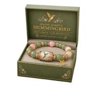 2026 Limited Edition Hummingbird Bracelet for Women, Butterfly Bracelet, Spring Blessings Beaded Charm Bracelets with Bird Design, Elegant Spring Jewelry Gifts for Mom, Sister, Friends (hummingbird)