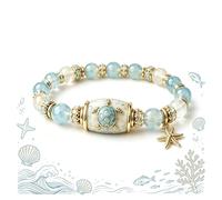 2026 Limited Edition Sea Turtle Blessings Bracelet, Animal Tracking Bracelet, Protection, Longevity, Safe Journey and Peace, Inspirational Meaningful Gift for Women Mom Friends (A 1Pc)
