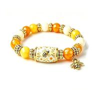 2026 Limited Edition Sea Turtle Blessings Bracelet, Nature Blessing Beaded Bracelet, Protection, Longevity, Safe Journey and Peace, Inspirational Meaningful Gift for Women Mom Friends (Bees)