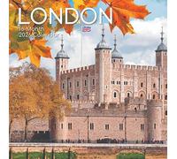 2026 London Square Wall Calendar Landmarks Scenes Scenery Cathedral Tower Bridge Big Ben Buckingham Palace