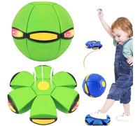 2026 Magic Meta Ball, Magic Bouncing Ball, Children's Bouncing Balls with 6 Lights, Magic Flying Saucer for Parent-Child Interaction Indoor & Outdoor Use (Green)