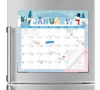 2026 Magnetic Fridge Calendar, 18 Month From January 2026 To June 2027, Tear-Off Refrigerator Calendar Magnetic Planner for Fridge, 33 X 29 cm