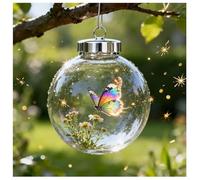 2026 Marine & Forest Life Glass Decoraton Collection, Glass Hummingbird Ornament Crystal, 2026 Animal Christmas Ornaments 3D for Home Office Christmas Tree Decor (A01)