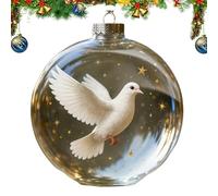 2026 Marine & Forest Life Glass Decoraton Collection, Glass Hummingbird Ornament Crystal, 2026 Animal Christmas Ornaments 3D for Home Office Christmas Tree Decor (A06)