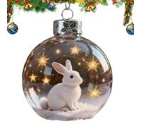 2026 Marine & Forest Life Glass Decoraton Collection, Glass Hummingbird Ornament Crystal, 2026 Animal Christmas Ornaments 3D for Home Office Christmas Tree Decor (A04)