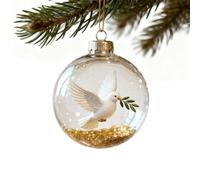 2026 Marine & Forest Life Glass Decoraton Collection, Handcrafted Clear Glass Ornaments, Glasses Hummingbird Ornament Crystal, Holiday Hanging Baubles for Home Office Christmas Tree Decor