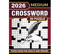 2026 Medium Crossword Puzzle Book for Adults: Easy to Medium Crossword Puzzle Book For Adults & Seniors