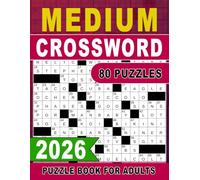 2026 Medium Crossword Puzzle Book for Adults: Interesting clues crafted for confident solving