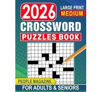 2026 Medium People Magazine Crossword Puzzle Book For Seniors Large Print