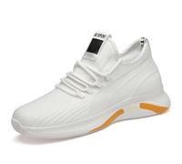 2026 Men's Trainers, Stylish Trainers, Dad Shoes that Increase Size for Performance and Comfort in Everyday Life, White, 42 EU 3X-Schmal