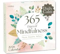 2026 Mindfulness Daily Desktop Calendar | Day To Day Tear Off Calendar with 365 Positive Affirmation Exercises for a Year of Calm Self Care, Box Calendar Gift For Women, Christmas Stocking Stuffer