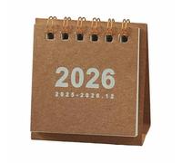 2026 Mini Simple Calendar Small Desk Calendar Coil Calendar Planner Decoration Stationery Office Office Desktop