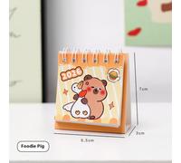 2026 Mini Simple Cute Cartoon Pattern Small Desk Calendar Pocket Portable Calendar Punch Plan Desktop Decoration