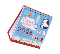 2026 Miniature Calendar Planner Combined Notepads Space Saving Design Smooth Writing Decoration Stationery Creative Desktop Calendar