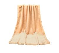 2026 Modern Flannel Children's Blanket as Cuddly Throw Blanket in Warm Checked Pattern with Soft Solid Look for Cosy Moments (Khaki, One Size)