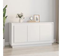 vidaXL 3 Door White Sideboard - Size: 55 x 102 x 35cm - Wilko