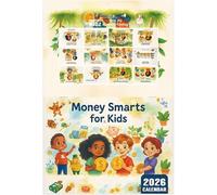 2026 Money Smarts for Kids Calendar, Monthly Planning and Motivation, Helping Kids Learn Money Management Early, Perfect for Classroom or Home Learning,1pcs