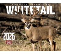 2026 Monster Whitetail Deer Wall Calendar 16-Month X-Large Size 14x22, Big Buck Rack Calendar by The KING Company-Monster Calendars