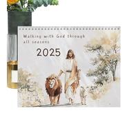 2026 Monthly Calendar, Bible Verses Scripture, Inspiring Religious Planner, Hangable Wall Organizer with Date Pages, Christian Decor Classic Style, Faith Supplies for Bedroom Home Workplace Men