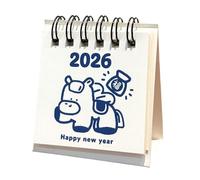 2026 Monthly Planner Desk Calendar With Cartoon Horse Theme Light Weight Office Home Decoration Piece Compacts Anniversary Theme