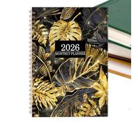 2026 Monthly Planner - Large Block Calendar Notebook, Smooth Writing Schedule Organizer | Weekly Layout Academic Agenda With Spacious Date Boxes, Productivity Management Journal For Planning Home Scho