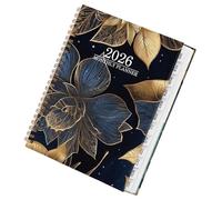 2026 Monthly Planner - Large Block Flower Design | Dated Organizer, Weekly Monthly Academic Planning Book System, Structured Schedule Management Appointment Tracking Study Tool For School Teacher