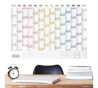 2026 Monthly Wall Calendar | 74 x 51 cm Large Home Decor with Tips Labels,Monthly Wall Calendar, for Home School Cleaning Holiday Party Birthday Travel Health