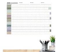 2026 Monthly Wall Calendar - 74 x 51 cm Large Home Decor with Tips Labels | Yearly Wall Calendar, for Planning Notes Work School Home Decoration Training